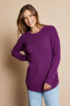 Mia Balloon Sleeve Soft Knit Top - More Colors