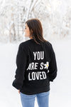 Ampersand Avenue You Are So Loved University Pullover Sweatshirt - Mauve Street