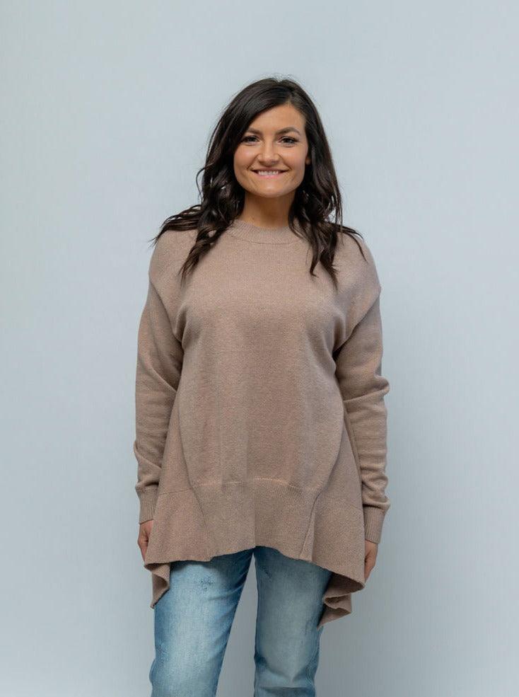 Amy Trapeze Sweater Knit Pullover - Mauve Street