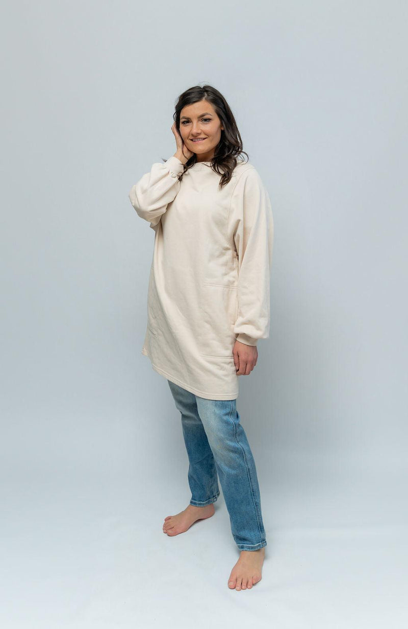 April French Terry Tunic Sweater - More Colors - Mauve Street