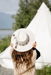 CC Aztec Trim Band Vegan Panama Hat - Mauve Street