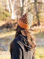 Checkered Patterned C.C. Beanie - More Colors - Mauve Street
