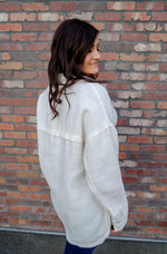 Layna Texture Drape Jacket- Greige - Mauve Street