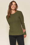 Long Sleeve Sweater Top-More Colors - Mauve Street