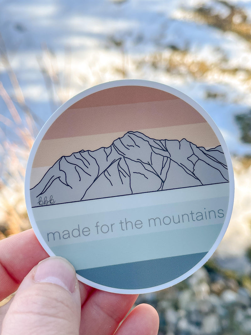Made for the Mountains Sticker - Mauve Street