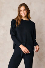 Rachel Knit Boxy Sweater Top-Two Colors - Mauve Street