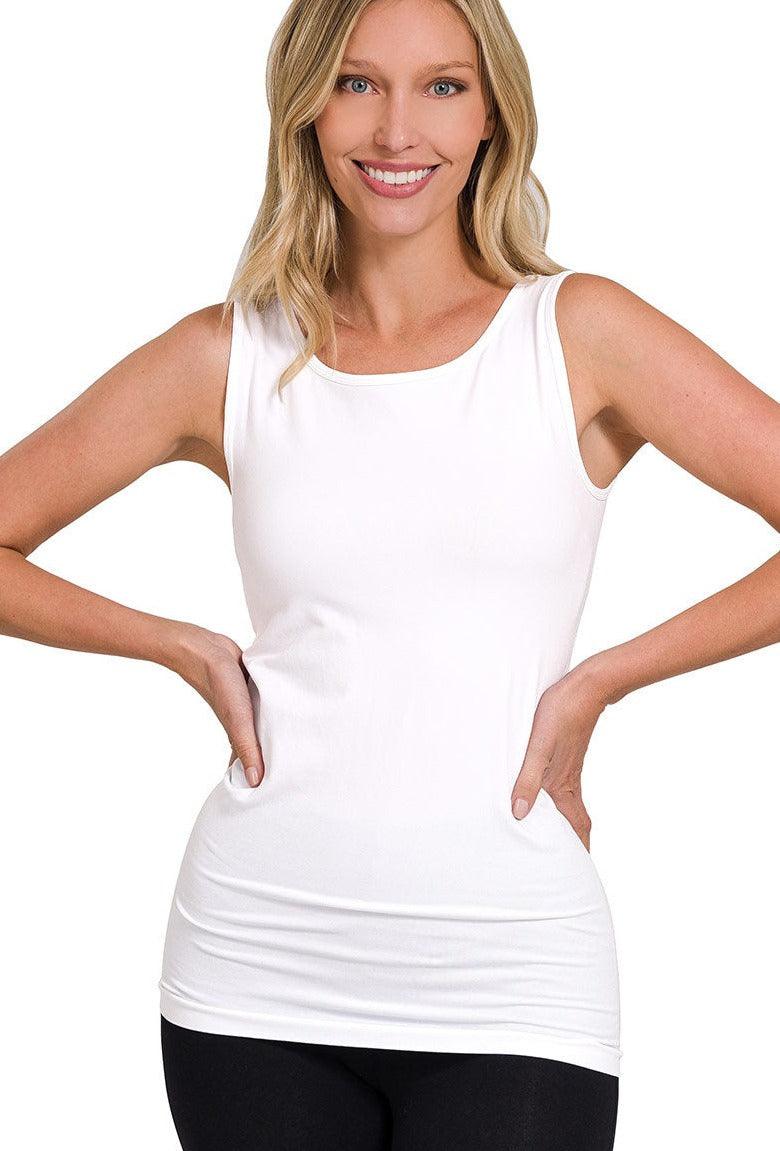 Sara Seamless Scoop Neck Tank - Mauve Street